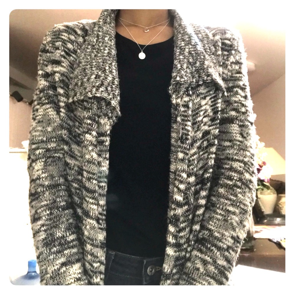 Black and White Cardigan
